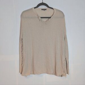 Pas De Calais Raw Edge Sweater Size 36/US 4 Lagenlook